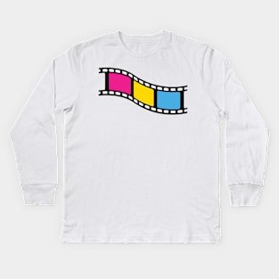 Film Strip - Pansexual Pride Kids Long Sleeve T-Shirt